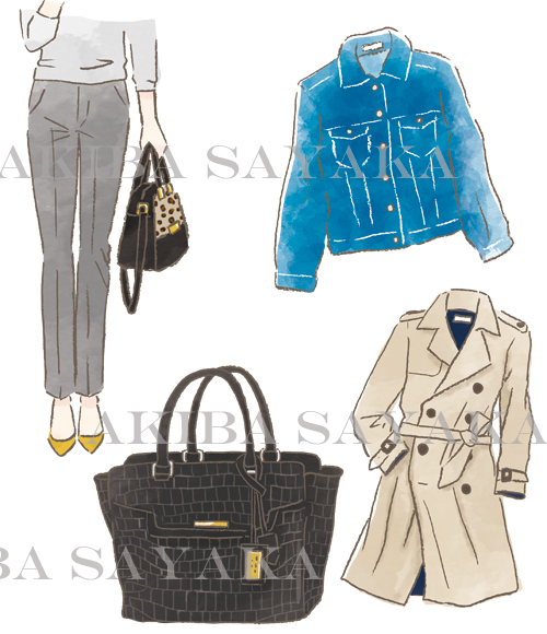 書籍「似合う服の法則で〜」イラスト