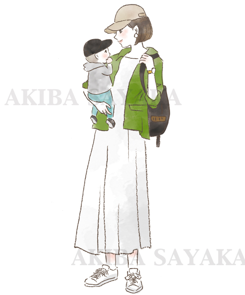 女性ファッション　イラスト[2018.04]